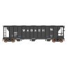 ACF 2927 Cu. Ft. Covered Hopper - Ready to Run -- Wabash (black), HO, Intermountain Railway Company 449009