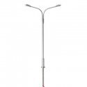 Double-Arm Streetlight 3-Pack - Cool White LED -- Silver, N, Atlas Model Railroad Co. 70000154
