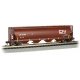 Canadian Cylindrical 4-Bay Grain Hopper - Ready to Run - Silver Series(R) -- Canadian National 377375 (Boxcar Red), N, Bachmann 
