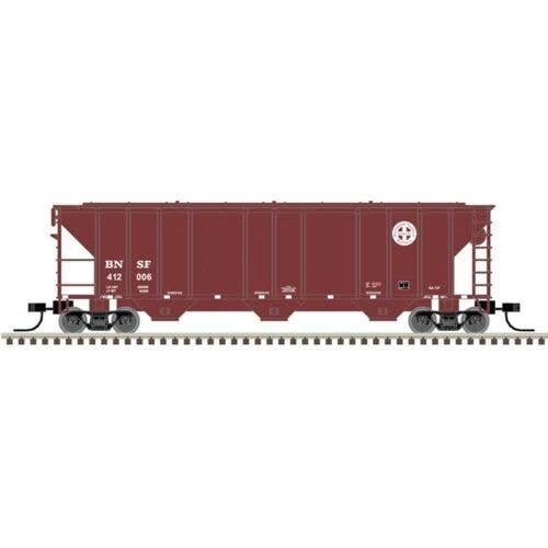 PS-2 4427 3-Bay Covered Hopper - Ready to Run - Master(R) -- BNSF Railway 412264 (Boxcar Red, white, Circle/Cross Logo), N, Atla