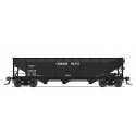 AAR 70-Ton 3-Bay Hopper w/Load - Ready to Run -- Canadian Pacific 359127 (black), HO, Broadway Limited Imports 8111