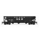 AAR 70-Ton 3-Bay Hopper w/Load - Ready to Run -- Norfolk & Western 278260 (H-42, black, Large N&W, Hamburger Logo), HO, Broadway