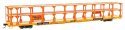 89′ Flatcar w/Tri-Level Open Auto Rack - Ready to Run -- Denver & Rio Grande Western(TM) Rack Tr, HO, WalthersMainline 8207