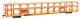 89′ Flatcar w/Tri-Level Open Auto Rack - Ready to Run -- Denver & Rio Grande Western(TM) 802868, HO, WalthersMainline 8208