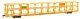 89′ Flatcar w/Tri-Level Open Auto Rack - Ready to Run -- St. Louis - San Francisco Rack Trailer-, HO, WalthersMainline 8217