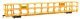 89′ Flatcar w/Tri-Level Open Auto Rack - Ready to Run -- St. Louis - San Francisco Rack Trailer-, HO, WalthersMainline 8220