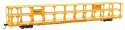 89′ Flatcar w/Tri-Level Open Auto Rack - Ready to Run -- St. Louis - San Francisco Rack Trailer-, HO, WalthersMainline 8220