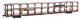 89′ Flatcar w/Tri-Level Open Auto Rack - Ready to Run -- Southern Pacific(TM) Rack St. Louis Sou, HO, WalthersMainline 8222