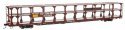 89′ Flatcar w/Tri-Level Open Auto Rack - Ready to Run -- Southern Pacific(TM) Rack St. Louis Sou, HO, WalthersMainline 8222