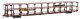 89′ Flatcar w/Tri-Level Open Auto Rack - Ready to Run -- Southern Pacific(TM) Rack St. Louis Sou, HO, WalthersMainline 8223