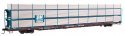 89′ Flatcar w/Tri-Level Shielded Auto Rack - Ready to Run -- Boston & Maine 908820, TTKX Flatcar, HO, WalthersMainline 8302