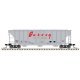 PS-2 4427 3-Bay Covered Hopper - Ready to Run - Master(R) -- Garvey GELX 18 (gray, re, N, Atlas Model Railroad Co. 50006805
