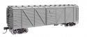 40′ ARA Single Sheathed Boxcar with Dreadnaught Ends - Ready to Run -- Undecorated, HO, WalthersMainline 40350