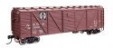 40′ ARA Single Sheathed Boxcar with Dreadnaught Ends - Ready to Run -- Santa Fe 125909, HO, WalthersMainline 40351