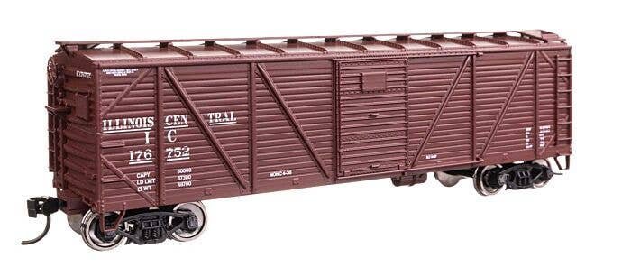 40′ ARA Single Sheathed Boxcar with Dreadnaught Ends - Ready to Run -- Illinois Central 176752, HO, WalthersMainline 40365