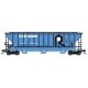 Pullman-Standard PS2-CD 4427 High-Side Covered Hopper - Ready to Run -- Rock Island 1 (blue, black, white), N, Trainworx Inc 244