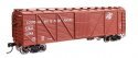 40′ ARA Single Sheathed Boxcar with Dreadnaught Ends - Ready to Run -- Louisiana & Arkansas 121, HO, WalthersMainline 40369