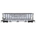 Pullman-Standard PS2-CD 4427 High-Side Covered Hopper - Ready to Run -- Northern Pacific 2 (gray, black, Large Lettering), N, Tr