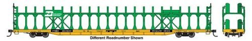 89′ Flatcar w/Bi-Level Open Auto Rack - Ready to Run -- Burlington Northern 963909, HO, WalthersMainline 8030