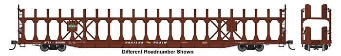 89′ Flatcar w/Bi-Level Open Auto Rack - Ready to Run -- Illinois Central 901187, HO, WalthersMainline 8038
