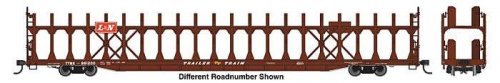 89′ Flatcar w/Bi-Level Open Auto Rack - Ready to Run -- Louisville & Nashville 961206, HO, WalthersMainline 8044