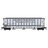 Pullman-Standard PS2-CD 4427 High-Side Covered Hopper - Ready to Run -- Northern Pacific 4 (gray, black, Large Lettering), N, Tr