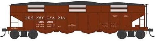 Class H21a 4-Bay Hopper - Ready to Run -- Pennsylvania Railroad 408321 (H22, Blt. 8-14, Tuscan, Early Lettering), HO, Bowser Man