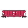 Pullman-Standard PS2-CD 4427 High-Side Covered Hopper - Ready to Run -- Missouri-Kansas-Texas 1 (red, white), N, Trainworx Inc 2