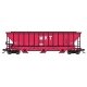 Pullman-Standard PS2-CD 4427 High-Side Covered Hopper - Ready to Run -- Missouri-Kansas-Texas 2 (red, white), N, Trainworx Inc 2