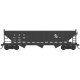 70-Ton 12-Panel 3-Bay Hopper - Ready to Run -- Chesapeake & Ohio 151633 (Built 1963, black, white, Progress Logo), HO, Bowser Ma