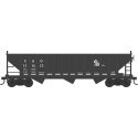 70-Ton 12-Panel 3-Bay Hopper - Ready to Run -- Chesapeake & Ohio 151633 (Built 1963, black, white, Progress Logo), HO, Bowser Ma