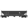 70-Ton 12-Panel 3-Bay Hopper - Ready to Run -- Chesapeake & Ohio 151633 (Built 1963, black, white, Progress Logo), HO, Bowser Ma
