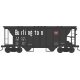 70-Ton 2-Bay Covered Hopper w/Closed Sides - Ready to Run - Executive Line -- Chicago, Burlington & Quincy 181495 (Blt. 2-57 Rep