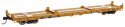 60′ Pullman-Standard Flatcar - Ready to Run -- TTX TTCX 92310 (Container pedestals yellow, black, HO, WalthersMainline 5412