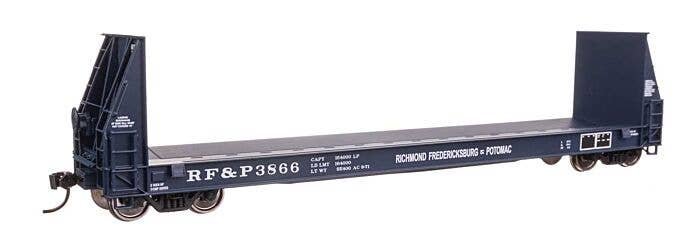50′ Sieco Pulpwood Flatcar - Ready to Run -- Richmond, Fredricksburg & Potomac 3866, HO, WalthersProto 104531
