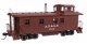 30′ ATSF 1300-Series Wood Caboose - Ready-to-Run -- Santa Fe 1322 (Pre-1938 Scheme, A. T. & S. F., HO, WalthersProto 103205