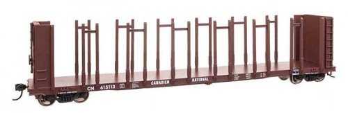 63′ Pulpwood Flatcar - Ready to Run -- Canadian National 615113, HO, WalthersMainline 50801