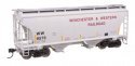 39′ Trinity 3281 2-Bay Covered Hopper - Ready-to-Run -- Winchester & Western 9576, HO, WalthersMainline 49330