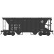 70-Ton 2-Bay Covered Hopper w/Closed Sides - Ready to Run - Executive Line -- Erie 21002 (Blt. 3-42 Repack 3-42, black, white), 