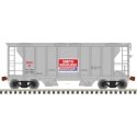 PS-2 2-Bay Covered Hopper - Ready to Run -- Smith Douglass SDCX 32 (gray, red, white), N, Trainman 50005901
