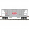 PS-2 2-Bay Covered Hopper - Ready to Run -- Smith Douglass SDCX 32 (gray, red, white), N, Trainman 50005901