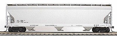 47′ ACF 3-Bay Center Flow Covered Hopper - Kit (Plastic) -- Data Only (gray), HO, Accurail Inc 2096