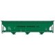 ACF 47′ 3-Bay Center-Flow Covered Hopper - Kit -- Incobrasa Industries BRIX 97086 (green, black), HO, Accurail Inc 2118