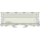ACF 2-Bay Covered Hopper - Kit -- Data Only (gray, black), HO, Accurail Inc 2296