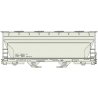 ACF 2-Bay Covered Hopper - Kit -- Data Only (gray, black), HO, Accurail Inc 2296