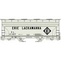 ACF 2-Bay Covered Hopper - Kit -- Erie-Lackawanna 21387 (gray, black Diamond Logo), HO, Accurail Inc 2204