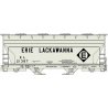 ACF 2-Bay Covered Hopper - Kit -- Erie-Lackawanna 21387 (gray, black Diamond Logo), HO, Accurail Inc 2204
