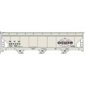 47′ ACF 3-Bay Center Flow Covered Hopper - Kit -- New York Central (gray, black, red, white, Large Logo), HO, Accurail Inc 200