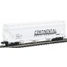 ACF 4650 Cubic Foot 3-Bay Covered Hopper - Ready to Run -- Continental Grain Company (light gray, large black lettering), N, Int