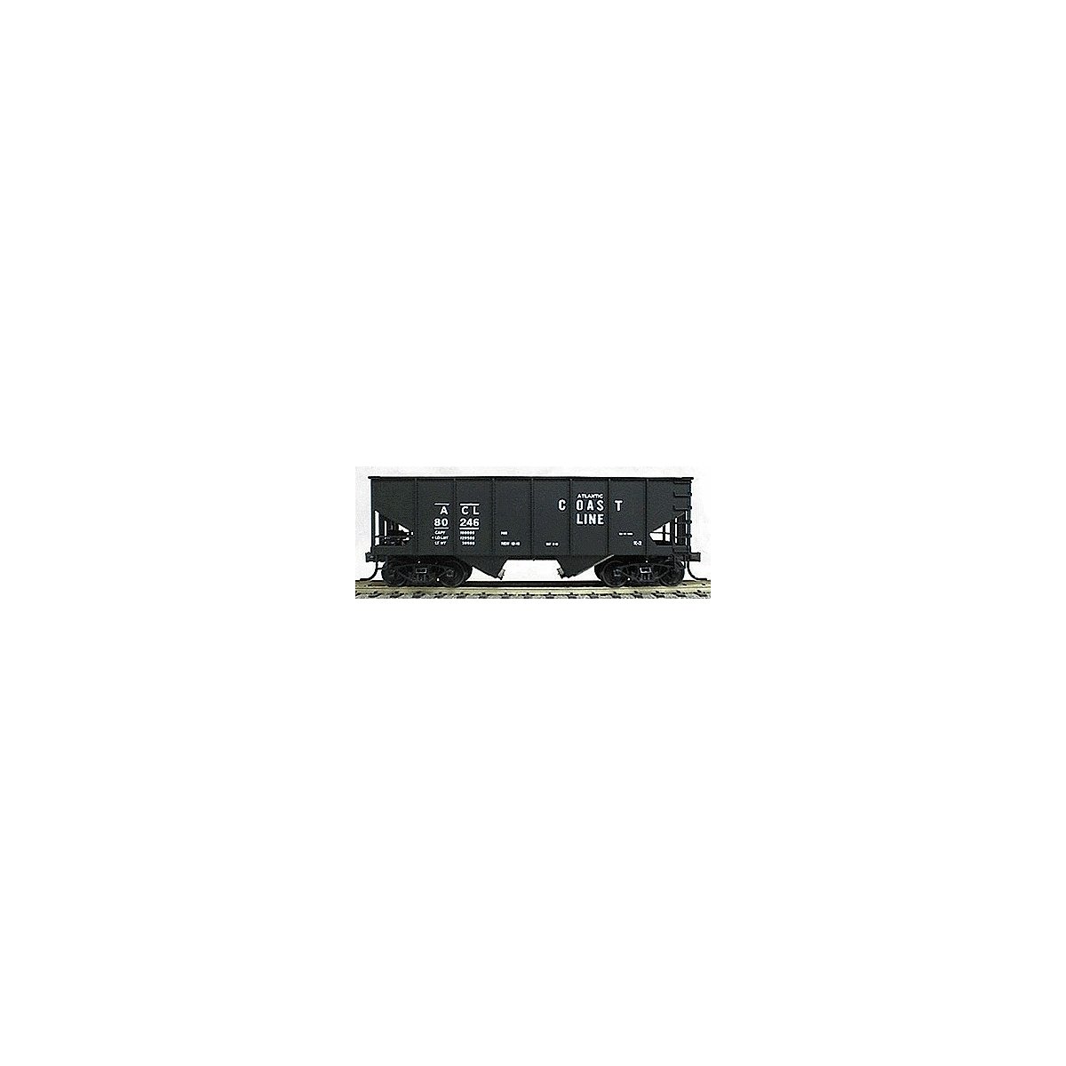 USRA 2-Bay 55-Ton Open Coal Hopper -- Atlantic Coast Line (black), HO, Accurail Inc 2538
